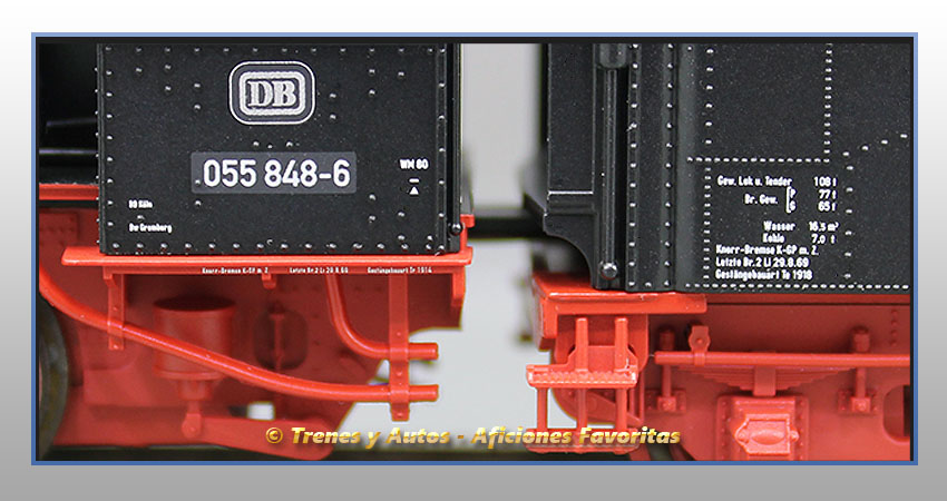 Locomotora vapor con ténder Serie BR-55 - DB